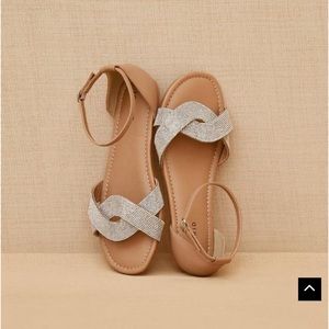 Torrid Rhinestone Strap Flats Size 11